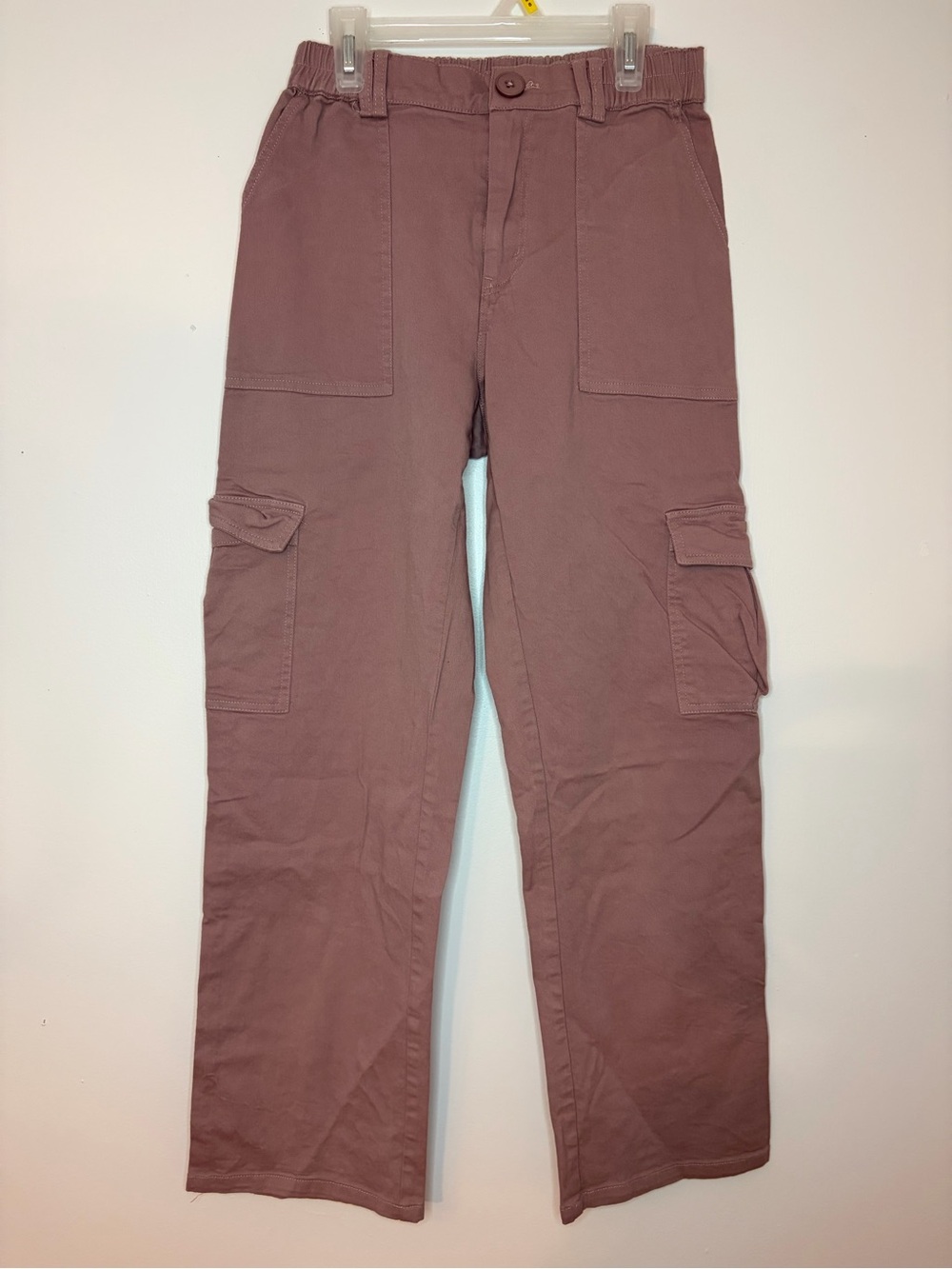 LEPUNUO Brown Mauve Cargo Pants Women’s Small Y2K 6 Pocket